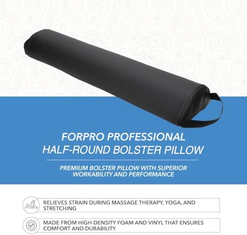 ForPro Half Round Massage Table Bolster Pillow - Image 4