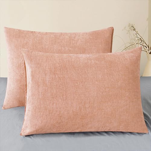 CaliTime Decorative Standard Throw Pillow Covers 26 X 20 Inches Dusty Pink by CaliTime
