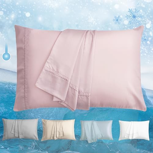 Cooling Pillow Cases Set of 2, King Size Cool Pillowcases by Unknown
