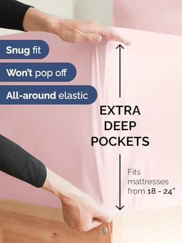 CGK Linens Extra Deep Twin Fitted Sheet - Image 2