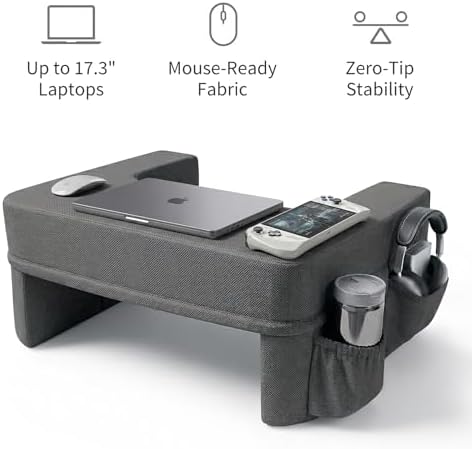septsun 28" Oversized Lap Desk Pillow, Couch Laptop Desk - Image 5