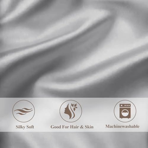 Vielit King Satin Pillowcase for Hair 4 Pack, Similar to Silk Pillow Cases - Image 5