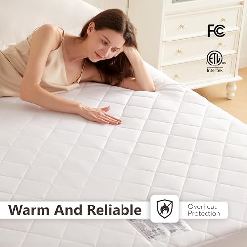 Wapaneus Heated Mattress Pad Queen Size 10 Heat Settings & Dual Control - Image 2