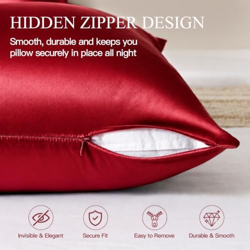 INSSL Silk Pillowcase for Women, Mulberry Silk Pillowcase for Hair and Skin and - Image 6