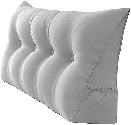 Peachwell Handmade Headboard Pillow- Triangular Wedge Support Large Bolster by PEACHWELL