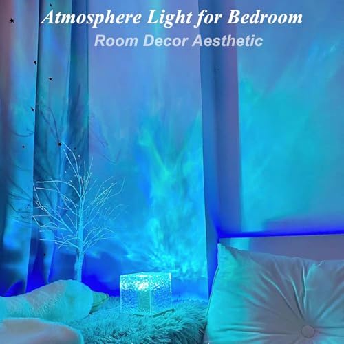 Ocean Projector Light, 16-Color Ambient Lighting Room Decor, Wood Base - Image 4