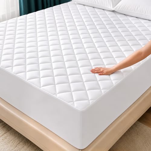 Super Queen Mattress Pad Mattress Protector Topper Fits 16" Deep Pocket by UTOPIABEDDING