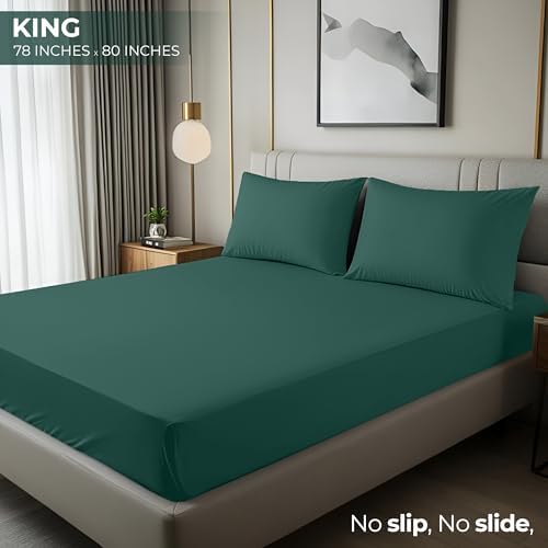 King Fitted Sheet, Ultra Soft Fits Up to 15 Inch Deep Pocket - Image 2