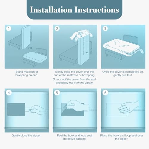 Utopia Bedding Queen Mattress Protector Zippered 2 Pack, 100% Waterproof - Image 6