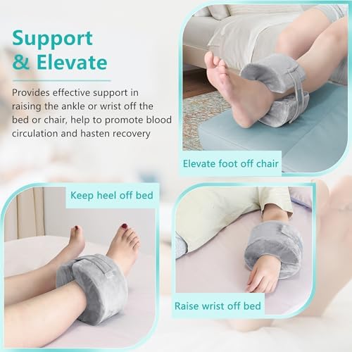 Zelen Foot Elevation Pillow Ankle Heel Elevator Wedge Foot Support Pillow - Image 4