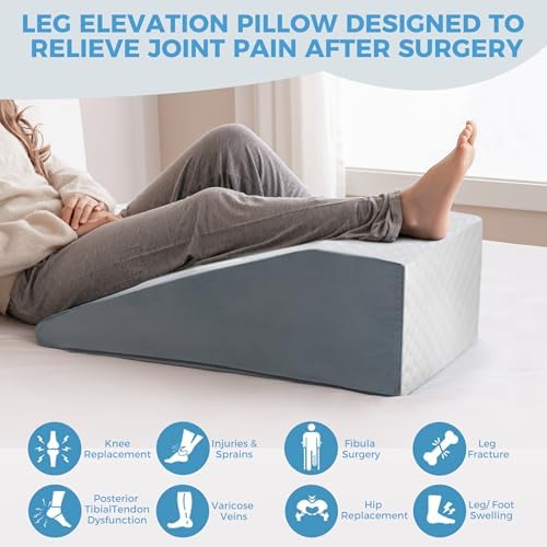 Ganondorf Leg Elevation Pillow for After Surgery, Premium Foam Leg Support - Image 4