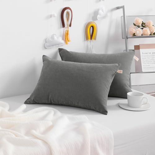NTBAY Toddler Pillows, Dark Grey - Image 2