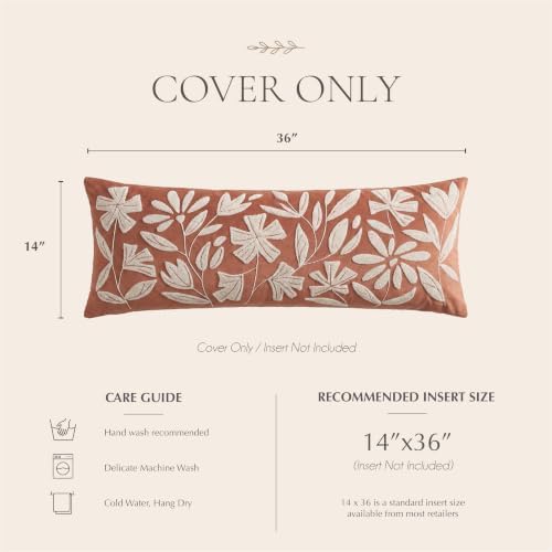 BlissBlush Long Lumbar Pillow Cover 14x36 - Image 6