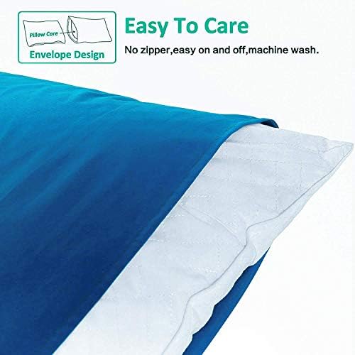NTBAY Microfiber Queen Pillowcases, 4 Pack, 20 x 30, Royal Blue - Image 3