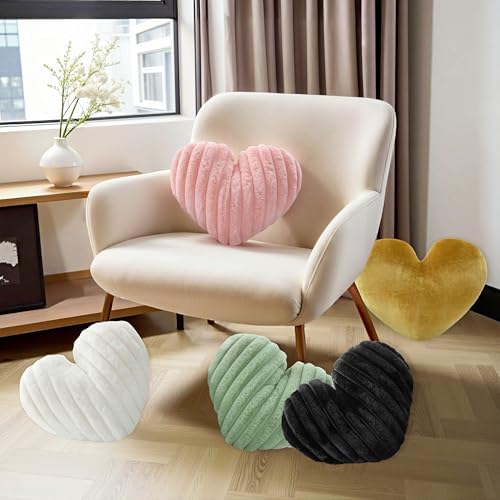 16 Inch Heart Pillow Cute Soft Decorative Throw Pillows, Heart Shaped Fluffy - Image 4