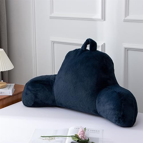 A Nice Night Navy Reading Pillow, 18.5" Bed Wedge Pillows by ANICENIGHT