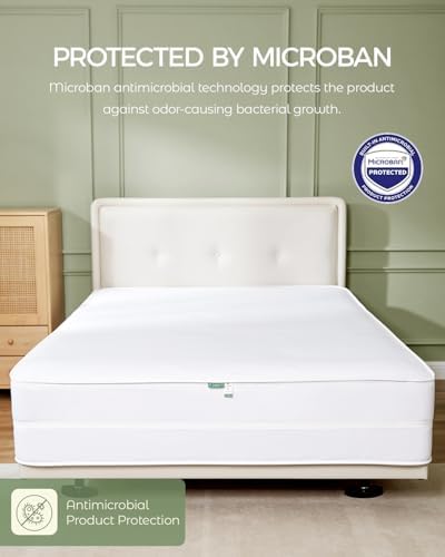 FAUNNA 100% Cotton Mattress Encasement Bed Bug Dust Mite Cover, Twin XL 16 - Image 4