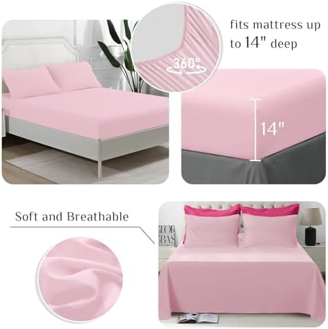 JOLLYVOGUE Twin Comforter Set, Ultra-Soft Bed in a Bag Twin Size 5 Pieces - Image 4