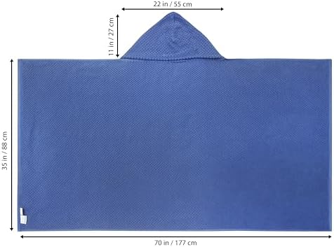 COTTON CRAFT Hooded Bath Towel for Adults – 100% Cotton Waffle Weave Towel - Image 3