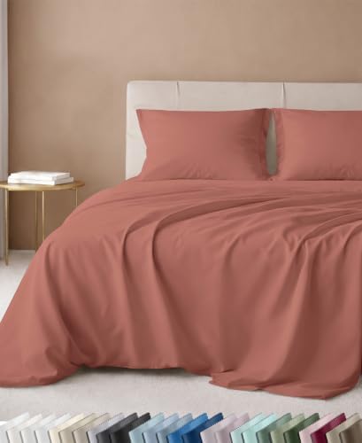 California Design Den 600 Thread Count Twin Sheets, Terracotta by CaliforniaDesignDen