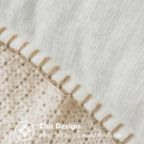 MIULEE Decorative Lumbar Throw Pillow Covers 12x20 Inch Pure White 2 Pack - Image 2
