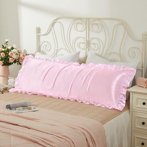 Pink Satin Pillowcases Body Pillow - Image 2