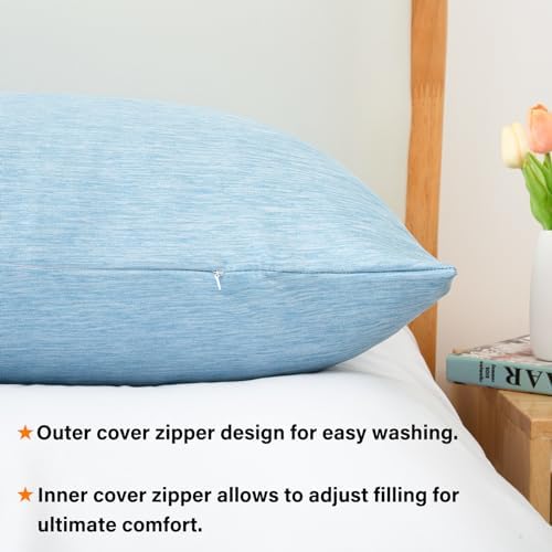 1 MIDDLE ONE Body Pillow, Cooling Memory Foam Body Pillows - Image 5