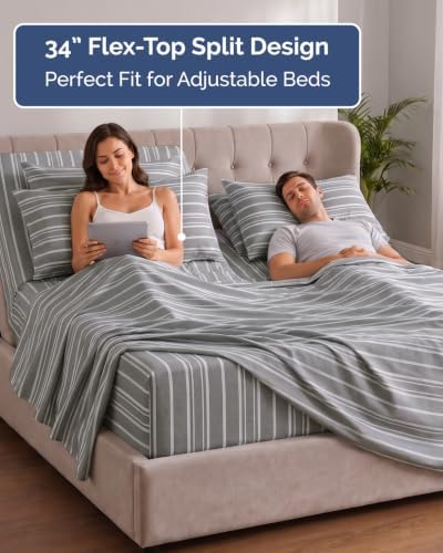 Extra Deep Flex Top Split Head King Sheet Set - Image 3