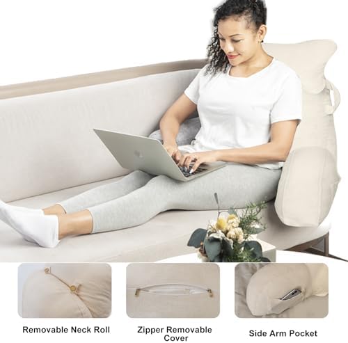 SLIGUY Reading Pillow for Sitting in Bed Couch Adult, Back Pillow - Image 5