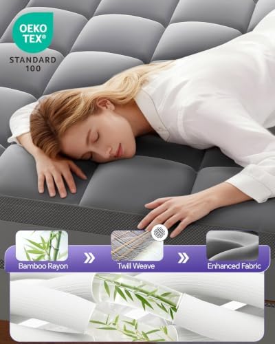 ChiXpace Dual Layer 5 Inch Memory Foam Mattress Topper King - Image 6
