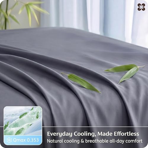Bedsure PureWoven 100% Rayon Derived from Bamboo, King Size Sheets Set - Image 4