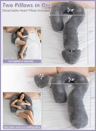 Meiz Question Mark Body Pillow for Adults & Couples, Full Body Support for Side - Image 5