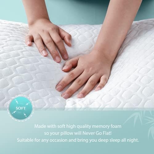 Rainmr Extra Firm Body Pillow 1.5cm Cubies Memory Foam – Pain Relief & Sleeping - Image 6