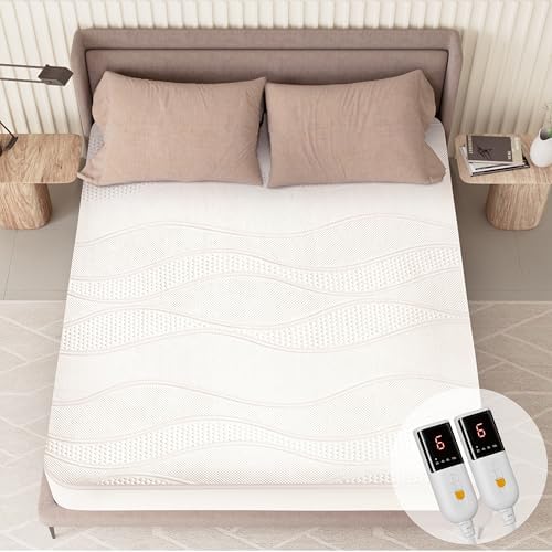 Texciting Heated Mattress Pad King Size, Bed Warmer by TEXCITING