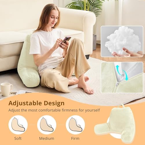 Sasttie Reading Pillow for Bed, Back Pillow for Sitting Up - Image 2