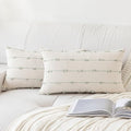 YEENAASY Boho Throw Pillow Covers 12x20 Set of 2 Farmhouse Pillow Cases by YEENAASY