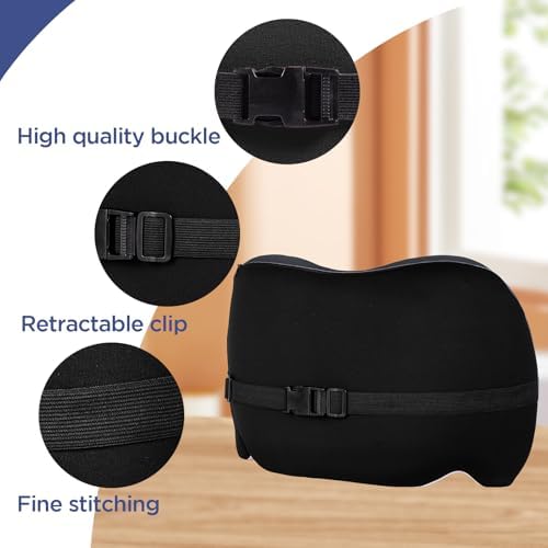 Cooling Lumbar Support Pillow for Office Chair, Memory Foam Car Back Cushion - Image 6