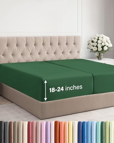 CGK Linens Extra Deep Split King Fitted Sheet Only by CGKUnlimited
