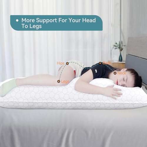 Oubonun Full Body Pillow for Side Sleeper, Soft Long Bed Pillow for Adults - Image 2