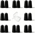 10 Pairs Black Reusable Ear Plugs, 32dB NRR Noise Reduction, Washable by vvmotes