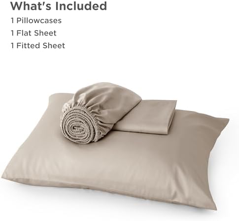 Bedsure PureWoven 100% Rayon Derived from Bamboo, Twin Bed Sheets, 3 Pieces - Image 6