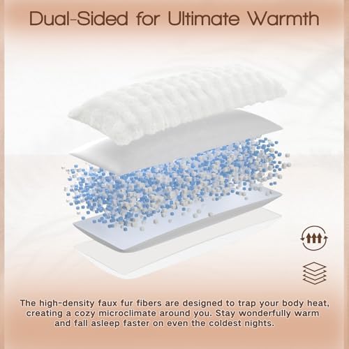 YZ HOME Faux Fur Fluffy Body Pillow - Image 5