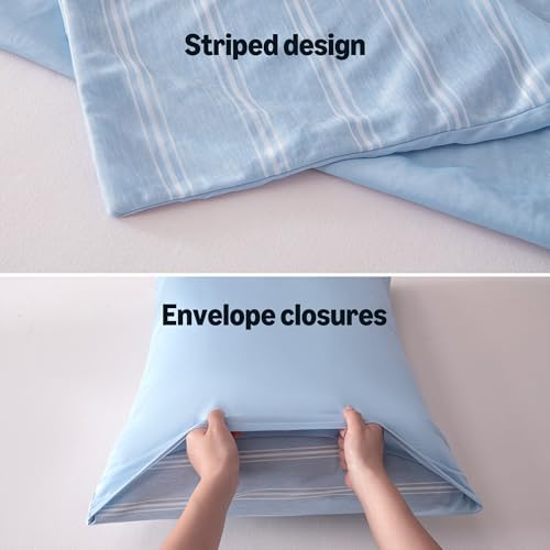 Amazon Basics Stripe Cooling Pillow Cases - Image 4