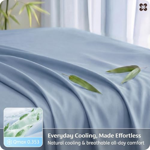 Bedsure PureWoven Rayon Derived from Bamboo, California King Sheet Sets - Image 4