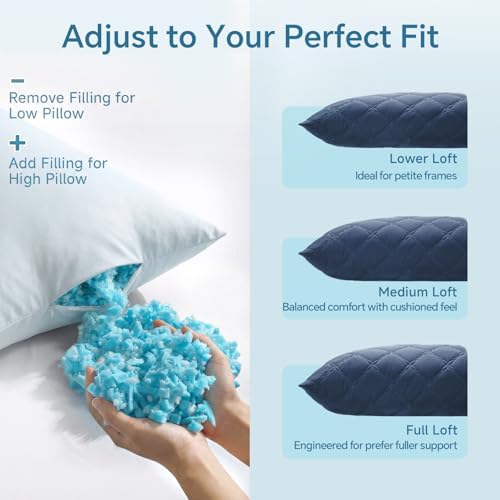 BEDELITE Cooling Body Pillow, Memory Foam Filled, 20x54 Inches - Image 6
