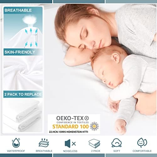 Twin Waterproof Mattress Protector Deep Pocket Mattress Cover, Soft Breathable - Image 4