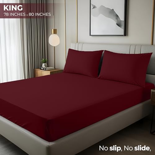 King Fitted Sheet, Ultra Soft Fits Up to 15 Inch Deep Pocket - Image 2