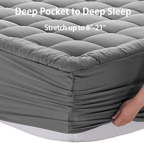 EASELAND Twin XL Mattress Pad Cotton Pillow Top Mattress Topper - Image 5