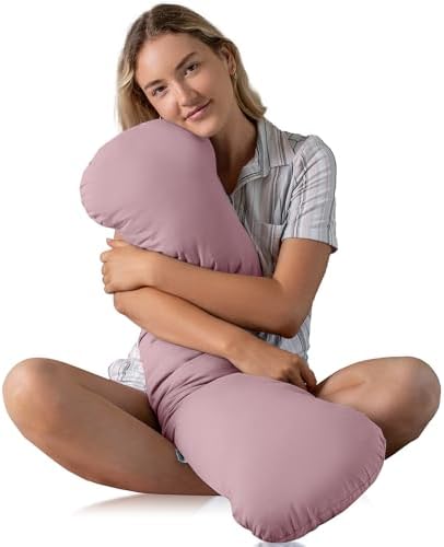 SleepCloud Weighted Body Pillow 6.5lbs, Cooling Tencel Cover, 41” x 10” by SleepCloudBodyPillows