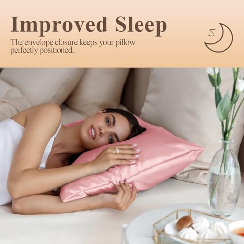 Silk Like Satin Pillowcase King Size, 2 Pack, 20x36 Inches - Image 5